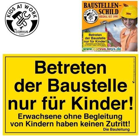 Produktbild Corvus Toys Baustellenschild