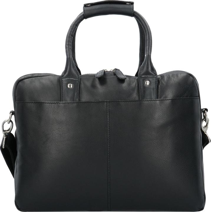 Actual product image Dermata Briefcase leather 39 cm laptop compartment