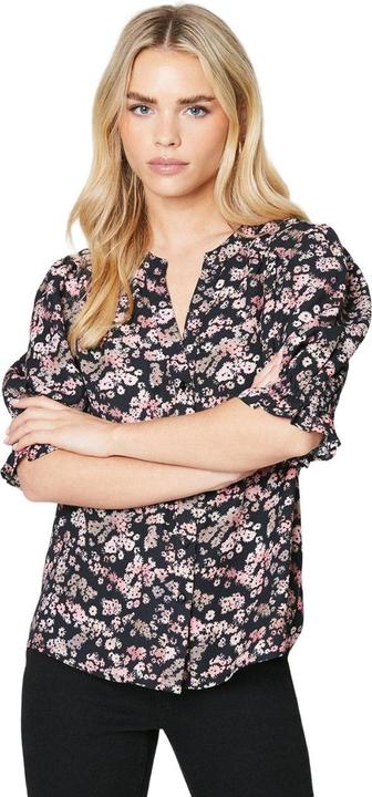 Actual product image Dorothy Perkins Womens/Ladies Floral Overhead Petite Half-Sleeved Blouse (34 D)