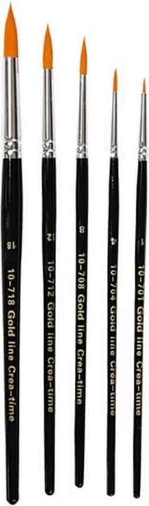 Produktbild Creativ Company Nylonhaarpinsel Universal 5 Stück (7 mm)