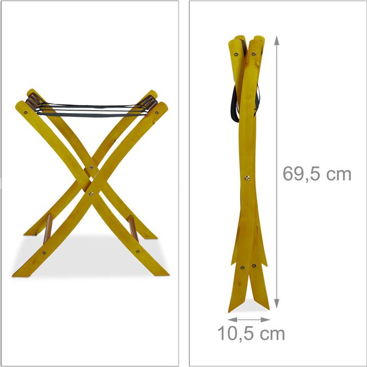 Actual product image Relaxdays Folding Luggage Rack (Suitcase rack)