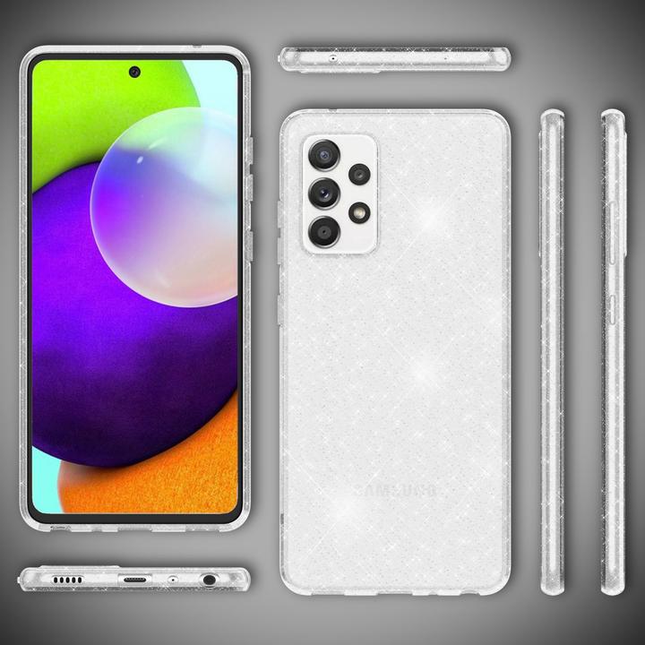 Productafbeelding Nalia Helder glitter siliconen hoesje voor mobiele telefoon (Samsung Galaxy A52)