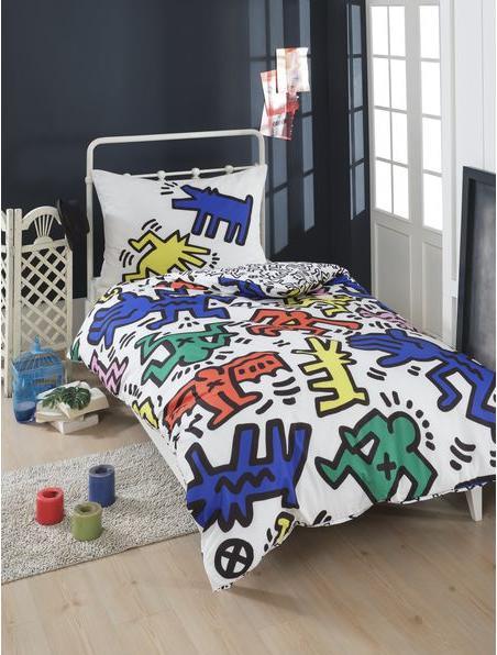Produktbild Keith Haring Fun (Bettwäsche Set, 50 x 70 cm, 160 x 200 cm)