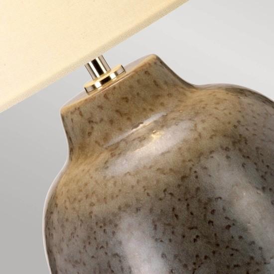 Immagine prodotto Elstead Lighting Lampada da tavolo Grange Park E27 grigio, marrone crema, Made in UK (E27)