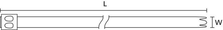 Produktbild HellermannTyton Metallkabelbinder (Metallkabelbinder, 362 mm, 50 Stk.)