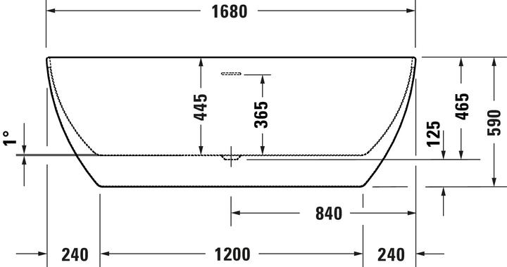 Produktbild Duravit DuraKanto Badewanne (292 l, 170 cm, 80 cm)