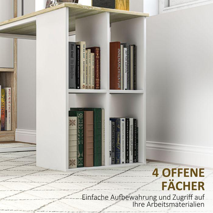 Image du produit Swisshandel24 Kompakter Computertisch, Moderner Schreibtisch, 100 x 54 x 75 cm, Weiss