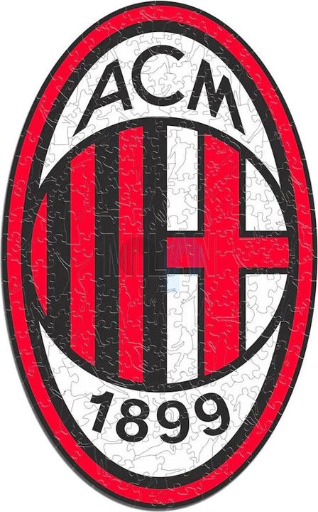 Actual product image Iconic AC Milan - Logo - Wooden Puzzle Size S (150 pieces) (150 pieces)
