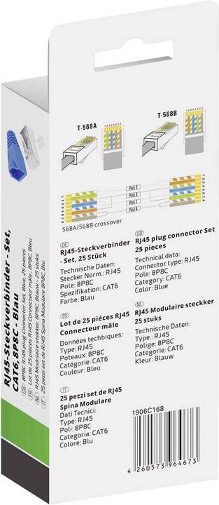 Produktbild Quadrios RJ 45 Steckverbinder Set 6