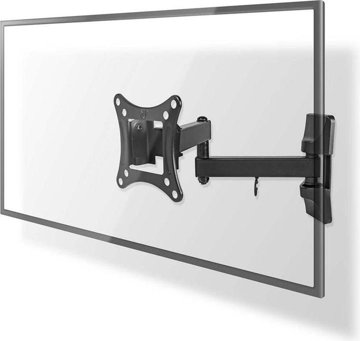 Produktbild Nedis Vollbewegliche TV-Wandhalterung - 23 - 55" - Max. 30 kg - 3 Drehpunkte - Drehwinkel: 180 ° - (Wand, 55", 30 kg)