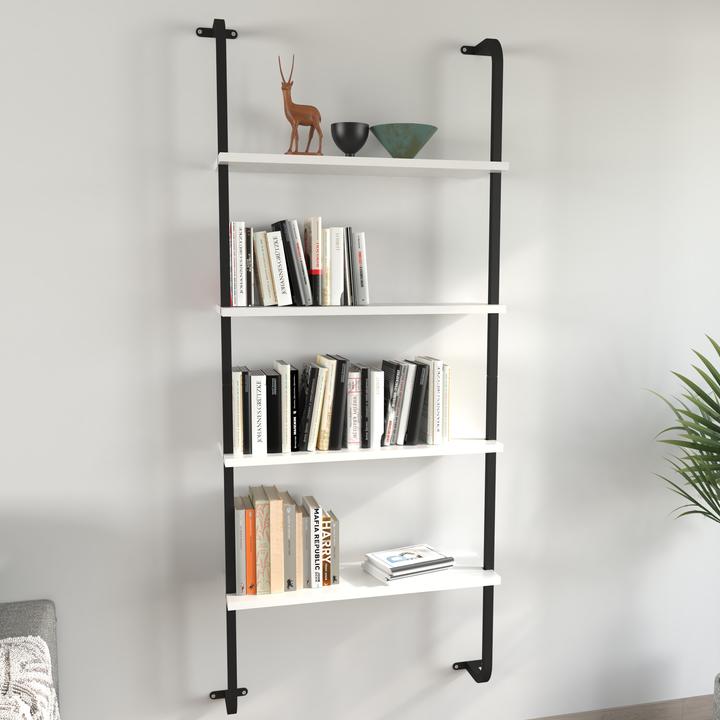 Actual product image VCM Wooden Wall Shelf Hanging Shelf Insasi 4 (64 x 20 x 150 cm)