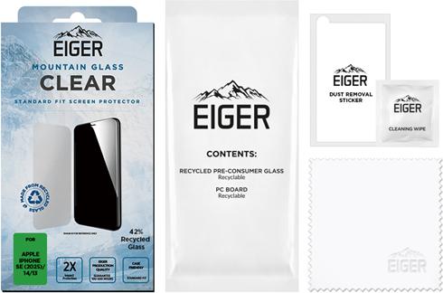 Image du produit Eiger Mountain Glass Clear (1 pièce(s), Apple iPhone 16e)
