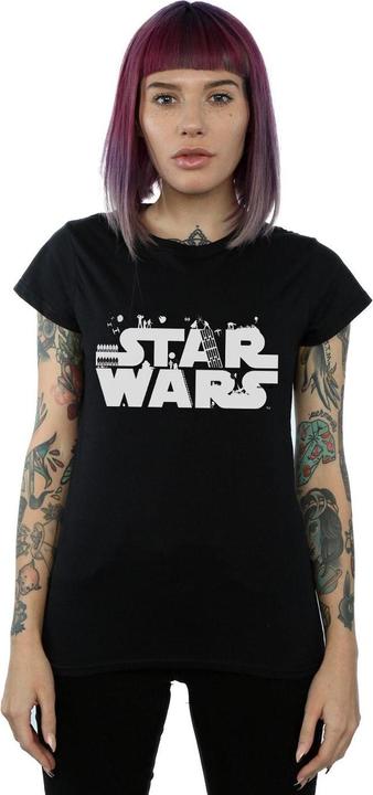 Immagine prodotto Star Wars Minimalist Logo Maglietta Donna (S)
