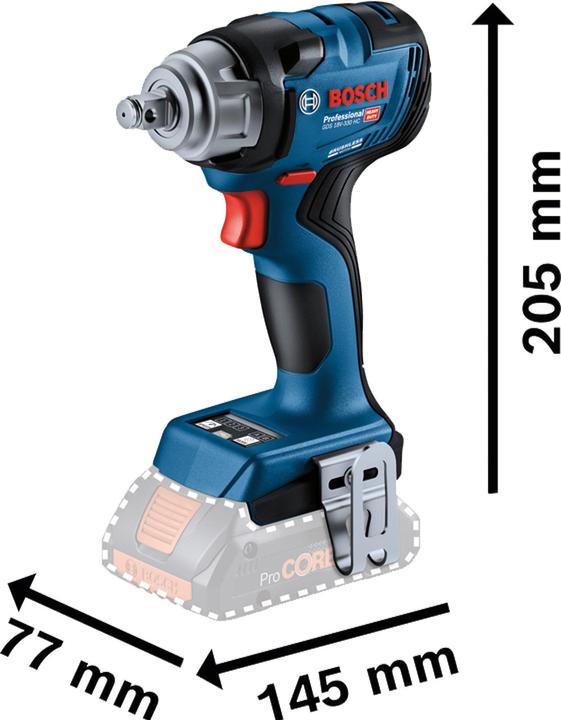 GDS 18V-330 HC PROFESSIONAL, 1 x Bluetooth Low Energy Modul GCY 42 Professional, 2x Akku ProCORE18V 4.0Ah, L-BOXX 136, Schnellladegerät GAL 18V-40 Professional