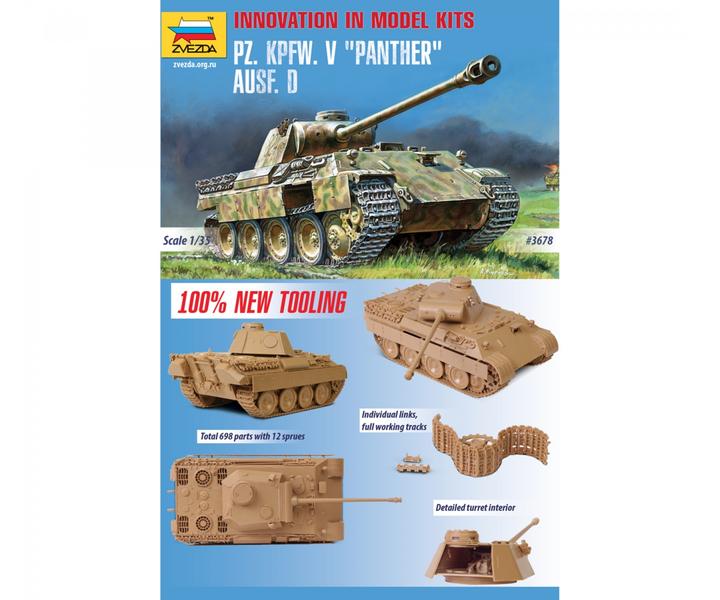 Actual product image Tamiya 1:35 Pz.Kpfw. V Panther Ausf. D