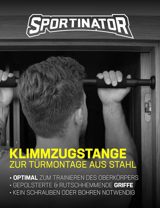 Actual product image Sportinator Klimmzugstange für Türrahmen, ohne Bohren