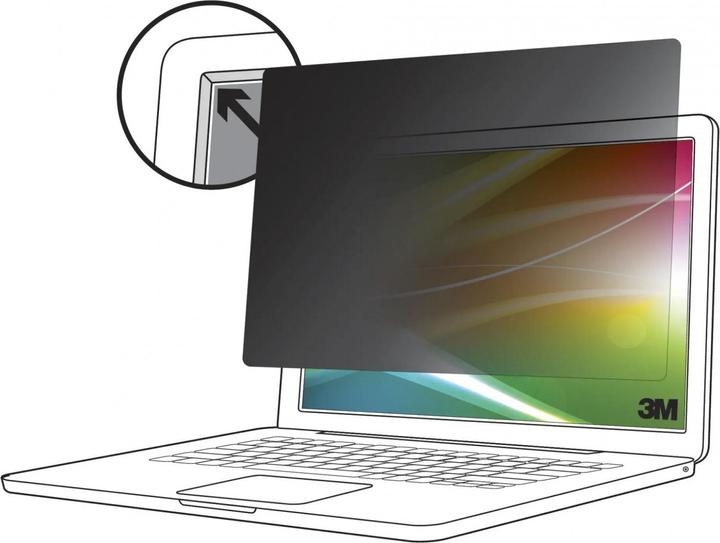 Produktbild 3M Bright Screen Privacy Filter for 39,62cm 15,6Zoll Laptop 16:9 BP156W9B (15.60", 16 : 9)