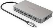 Produktbild Dicota USB-C 10-in-1 Charging Hub 4K PD 100W silver (USB-C, 7 Ports)