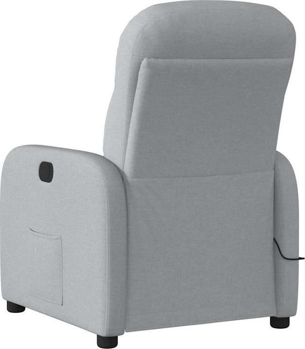 Immagine prodotto VidaXL Sedia da massaggio elettrica in tessuto grigio chiaro