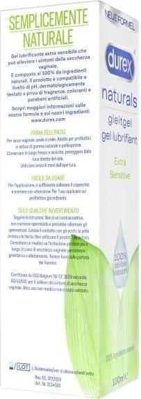 Actual product image Durex Naturals (100 ml)