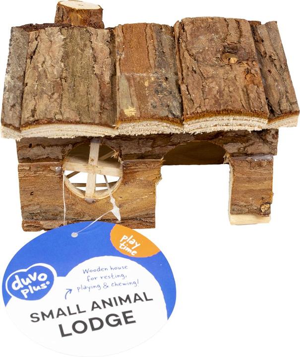 Produktbild EBI Duvo+ Holzlodge mit Rindendach Nager