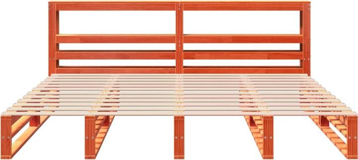 Immagine prodotto VidaXL Letto in legno massiccio Letto in legno Letto pallet con testiera 180x200cm pino (180 x 200 cm)