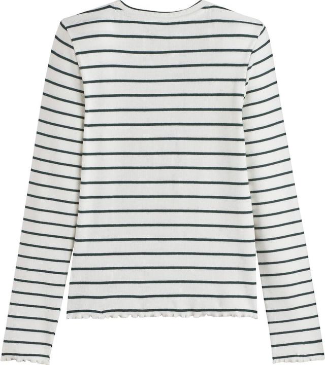Image du produit La Redoute Collections Gestreiftes Langarmshirt aus Rippjersey (102)