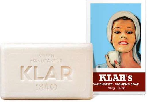 Klar Seifen Feste Seifen Damenseife 100 g (Hartseife)