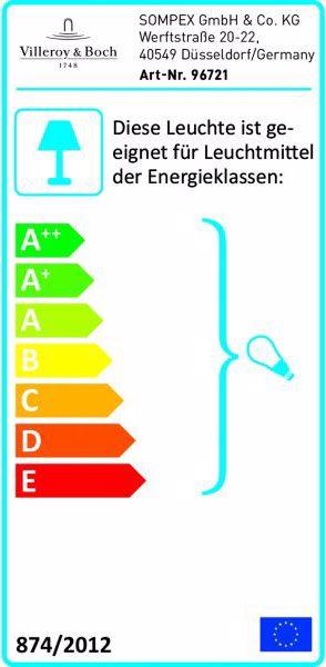 Energy Label Villeroy & Boch Tokio (E27)