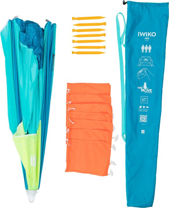 Actual product image Decathlon 345 (beach tent, 1.55 kg, 3 persons)