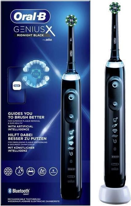 Actual product image Oral-B Genius X Electric Toothbrush Black (Oscillating toothbrush)