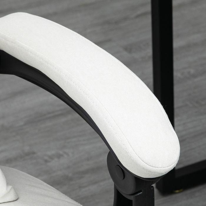 Produktbild Swisshandel24 Bürostuhl mit Massage- und Wärmefunktion, ergonomisch, 155° verstellbaren Rückenlehne, Cremeweiss