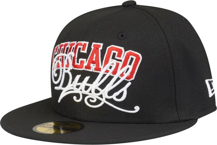 New Era 59Fifty Fitted Cap - SCRIPT Chicago Bulls - 7 1/4 (7 1/4)