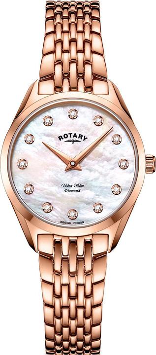 Rotary LB08014/41/D Ultra Slim Damen 27mm 5ATM (Analoguhr, 27 mm)
