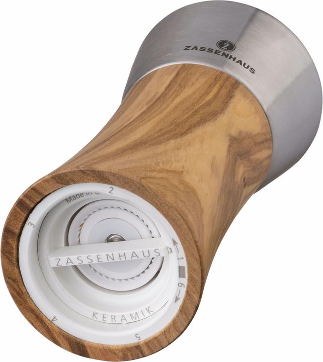 Produktbild Zassenhaus Pfeffermühle Augsburg Olivenholz, 14 cm (Pfeffer)