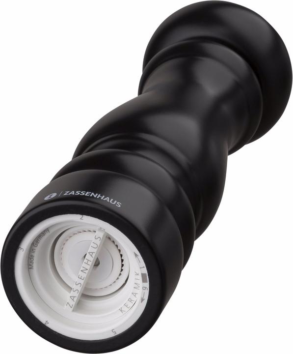 Actual product image Zassenhaus Pepper mill Potsdam beech wood black, 20 cm (Pepper)