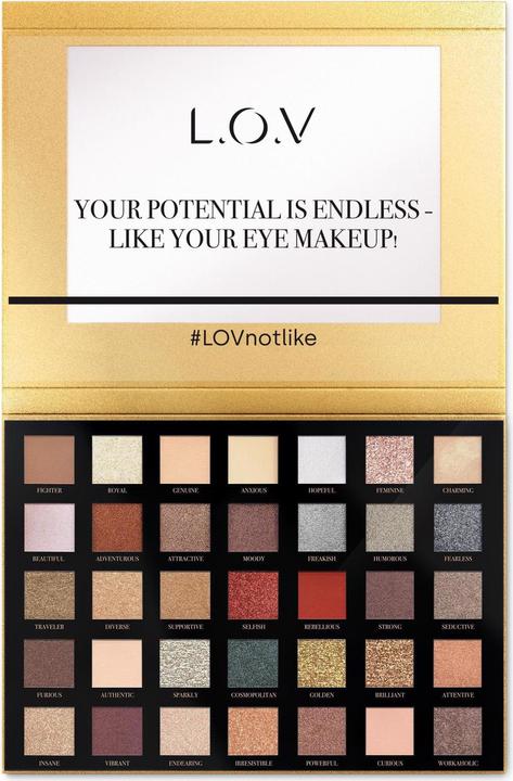 Produktbild L.O.V Lidschatten-Palette I'm more than Gold mehrfarbig (Mehrfarbig)