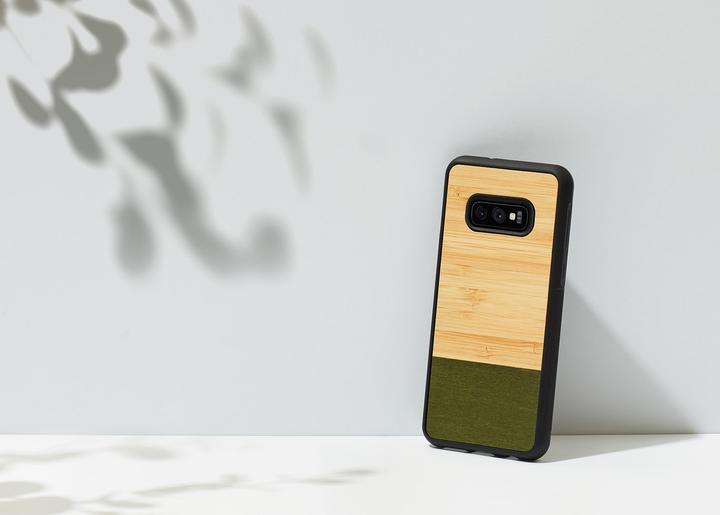 Immagine prodotto Man.Wand &WOOD Custodia per smartphone Galaxy S10e bambù foresta juodas (Samsung Galaxy S10e)