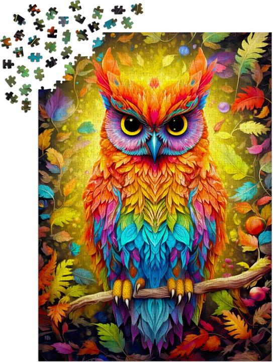 Actual product image Enjoy Puzzle Puzzle 1000 pieces - Autumnal Owl (1000 pieces)