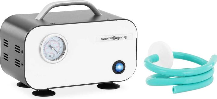 Actual product image Steinberg Elektrische Membran-Vakuumpumpe Laborpumpe Unterdruckpumpe ölfrei 20 W 10 l/min