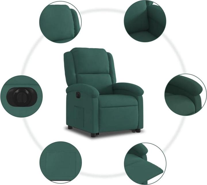 Produktbild VidaXL Massagesessel mit Aufstehhilfe Elektrisch Samt