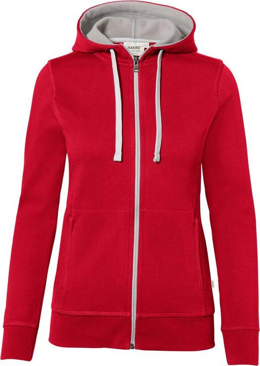 Immagine prodotto Hakro Giacca con cappuccio da donna Bonded rosso/argento, M (M)