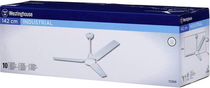 Immagine prodotto Westinghouse Ventilatore da soffitto industriale 142 cm bianco (58 dB)