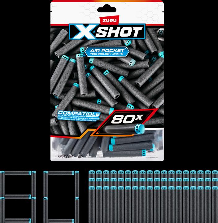 Xshot X-SHOT-EXCEL-DART REFILL (80 PCS),S1,FOI
