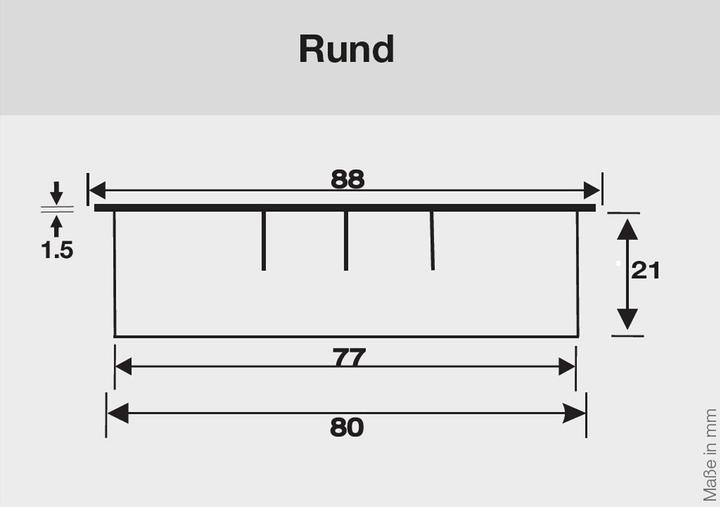 Produktbild Bachmann Kabeldurchführung rund Zinkdru (Kabeldurchlass, 8 cm)