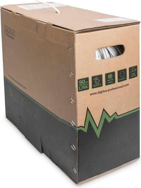 Immagine prodotto Digitus Cavo di installazione Cat.7 S/FTP, 305 m, simplex, Dca (S/FTP, CAT7, 305 m)