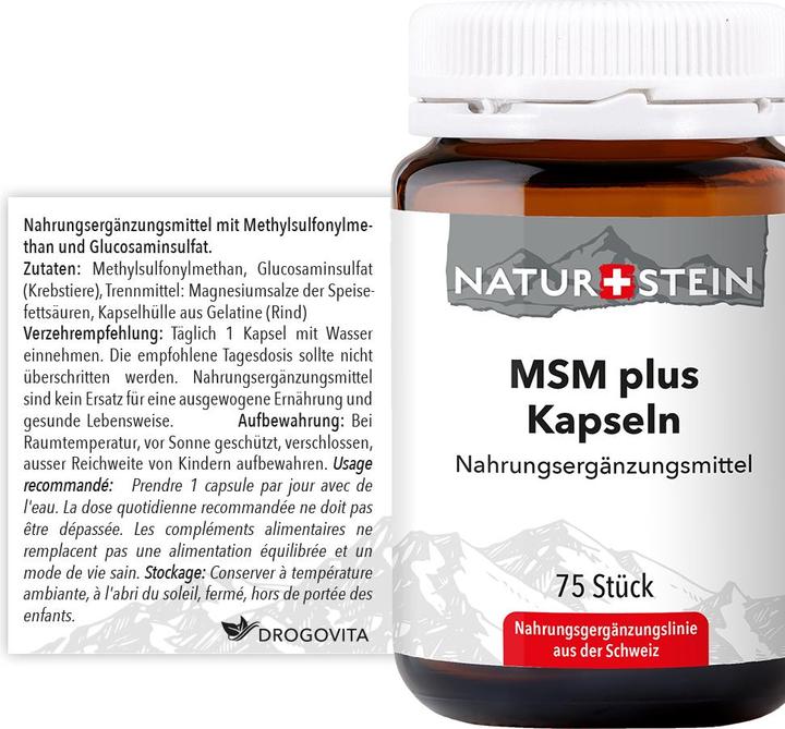 Produktbild Naturstein MSM plus (75 Stück, Kapseln, 179 g)