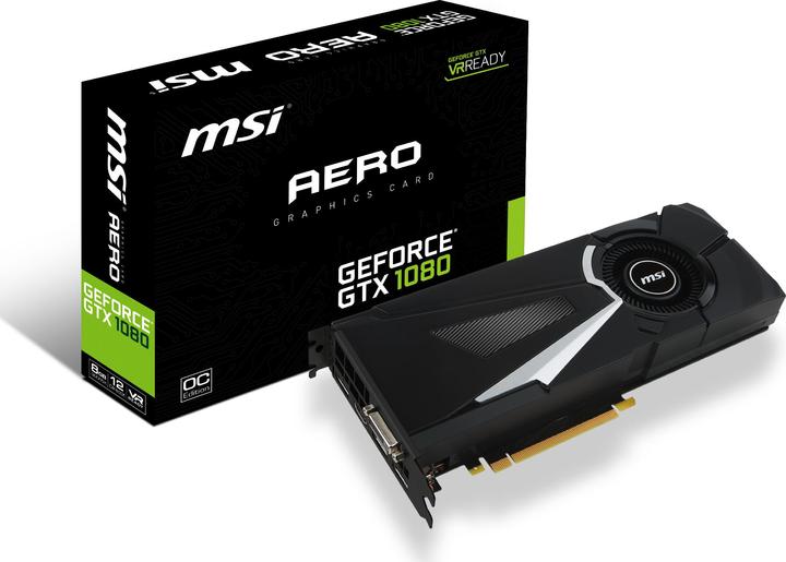 Actual product image MSI GeForce GTX 1080 AERO 8G OC (8 GB)