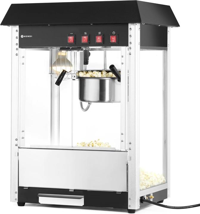 Produktbild Hendi Popcornmachine - Zwart - 230V/1500W - 560x420x(H)770mm 282762 - Horeca & Professioneel