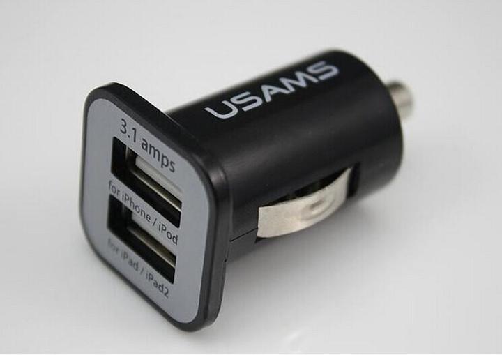 Produktbild PhoneLook Zigarettenanzünder Doppelstecker 2-Port USB Anschluss 2x USB-A / 3.1 amps
